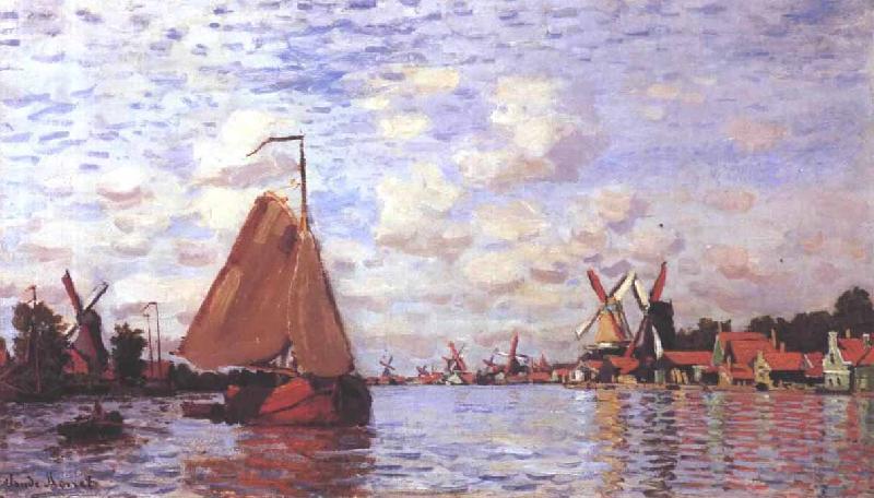 Claude Monet La Zaan a Zaandam Spain oil painting art